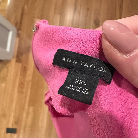 Ann Taylor Pink High Neck Blouse - Picture 3 of 5